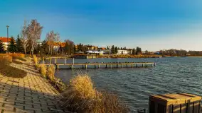 Zachód słońca w Rynie, jezioro Ryńskie, styczeń 2023 - zdjęcie 4