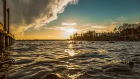 Zachód słońca w Rynie, jezioro Ryńskie, styczeń 2023 - zdjęcie 34