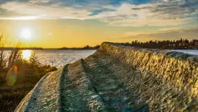 Zachód słońca w Rynie, jezioro Ryńskie, styczeń 2023 - zdjęcie 23