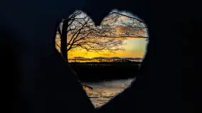 Zachód słońca nad jeziorem Mój, luty 2023 r. - zdjęcie 34