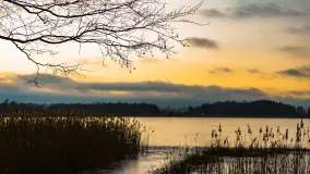 Zachód słońca nad jeziorem Mój, luty 2023 r. - zdjęcie 13