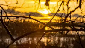 Zachód słońca nad jeziorem Mój, luty 2023 r. - zdjęcie 20