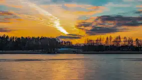 Kolejny zachód nad jeziorem Ryńskim, luty 2023 - zdjęcie 21