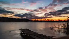 Kolejny zachód nad jeziorem Ryńskim, luty 2023 - zdjęcie 37