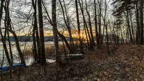 Zachód słońca nad jeziorem Siercze, luty 2023 - zdjęcie 4