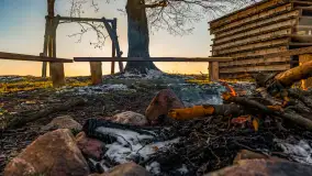 Zachód słońca nad jeziorem Mamry, luty 2023 r. - zdjęcie 51