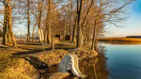 Zachód słońca nad jeziorem Mamry, luty 2023 r. - zdjęcie 2