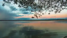 Zachód słońca nad jeziorem Gołdopiwo, marzec 2023 r. - zdjęcie 21