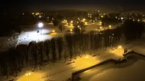 Nocne Giżycko z lotu ptaka, marzec 2023 r. - zdjęcie 44