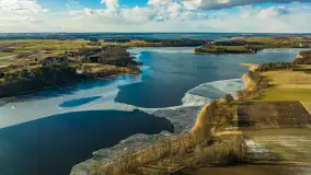 Grodzisko Św. Góra, jezioro Wojnowo, marzec 2023 r. - zdjęcie 2