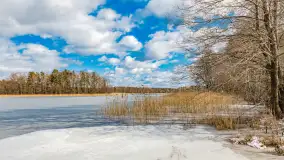 Wyspa Wydmińska i jezioro Wydmińskie, końcówka zimy 2023 r. - zdjęcie 5