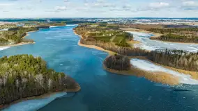 Wyspa Wydmińska i jezioro Wydmińskie, końcówka zimy 2023 r. - zdjęcie 1