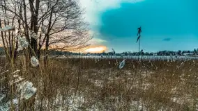 Zachód słońca nad jeziorem Martiany, marzec 2023 r. - zdjęcie 6