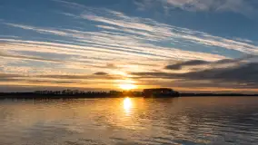 Wiosenny zachód słońca nad jeziorem Dejguny - zdjęcie 13