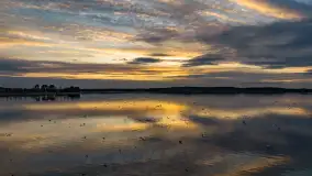 Wiosenny zachód słońca nad jeziorem Dejguny - zdjęcie 35