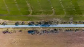 Wiosenne Mazury widziane z drona, końcówka marca 2023 r. - zdjęcie 27