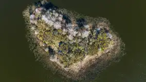 Wiosenne Mazury widziane z drona, końcówka marca 2023 r. - zdjęcie 8