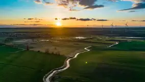 Zachód słońca nad rzeką Guber, kwiecień 2023 r. - zdjęcie 20