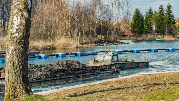 Węgorapa i kanał Węgorzewski pod koniec marca 2023 r. - zdjęcie 5