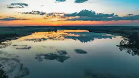 Zachód słońca nad jeziorem Dejguny, Lisi Ogon, kwiecień 2023 r. - zdjęcie 41