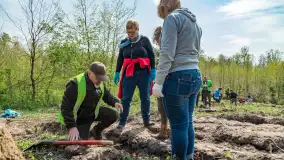 Przy Wilczym Szańcu posadzono 5000 dębów - zdjęcie 10