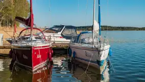 Port Piękny Brzeg nad jeziorem Święcajty, maj 2023 - zdjęcie 4