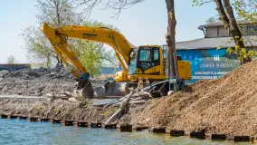 Kanał Łuczański w remoncie, postęp prac, maj 2023 r. - zdjęcie 16