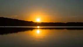 Zachód słońca nad jeziorem Kisajno, maj 2023 r. - zdjęcie 9