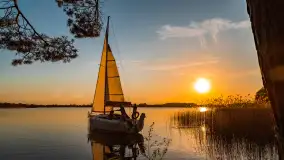 Zachód słońca nad jeziorem Tajty, okolice Wronki - zdjęcie 15