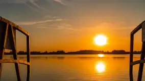 Zachód słońca nad jeziorem Tajty, okolice Wronki - zdjęcie 9