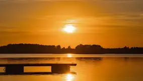 Zachód słońca nad jeziorem Tajty, okolice Wronki - zdjęcie 14