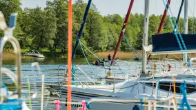 Port Piękna Góra nad jeziorem Tajty, maj 2023 r. - zdjęcie 17