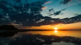 Zachód słońca nad jeziorem Kisajno, Pierkunowo - zdjęcie 8