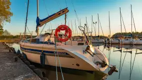 Zachód słońca nad jeziorem Kisajno widziany z dawnego Almaturu - zdjęcie 8