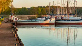 Zachód słońca nad jeziorem Kisajno widziany z dawnego Almaturu - zdjęcie 11