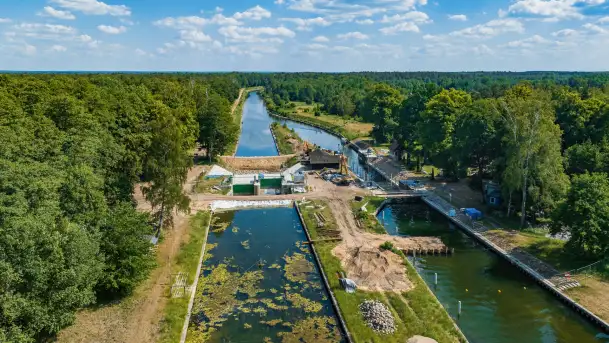 Śluza Karwik, kanał Jegliński, czerwiec 2023 r. - zdjęcie 1
