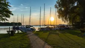 Zachód słońca nad jeziorem Świecajty, widok z Ognistego Ptaka, czerwiec 2023 r. - zdjęcie 31