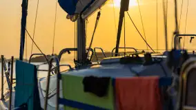 Zachód słońca nad jeziorem Świecajty, widok z Ognistego Ptaka, czerwiec 2023 r. - zdjęcie 30