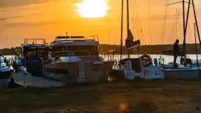 Zachód słońca nad jeziorem Świecajty, widok z Ognistego Ptaka, czerwiec 2023 r. - zdjęcie 11