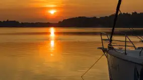 Wschód słońca nad jeziorem Kisajno, Łabędzi Ostrów, czerwiec 2023 r. - zdjęcie 14