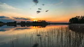 Zachód słońca nad jeziorem Mój, maj 2023 r. - zdjęcie 15