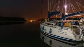 Nocne zdjęcia portu Łabędzi Ostrów, lipiec 2023 r. - zdjęcie 25