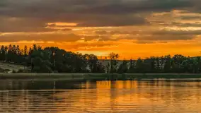 Zachód słońca nad jeziorem Tałty w Mikołajkach, czerwiec 2023 r. - zdjęcie 29
