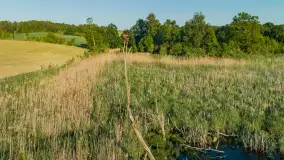 Mazurskie pola i łąki z lotu ptaka, czerwiec 2023 r. - zdjęcie 27