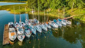 Wschód słońca nad jeziorem Mamry, Stanica Wodna Kietlice, sierpień 2023 r. - zdjęcie 40