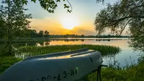 Zachód słońca nad jeziorem Dejgunek, maj 2023 r. - zdjęcie 3