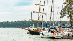 Oldtimery w Strandzie i na jeziorze Kisajno, sierpień 2023 r. - zdjęcie 57