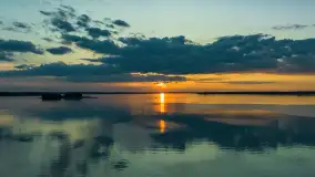 Zachód słońca, jezioro Dargin i wyspa Poganckie Kępy - zdjęcie 17