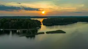 Zachód słońca nad jeziorem Kisajno, wrzesień 2023 r. - zdjęcie 5