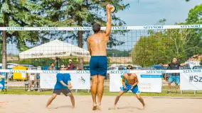 Otwarte Mistrzostwa Węgorzewa w Siatkówce Plażowej Mężczyzn - Sztynort 2023 - zdjęcie 12